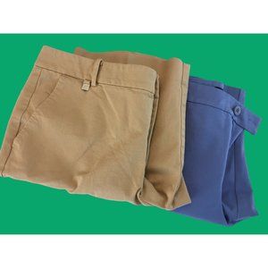 Ralph Lauren Womens Solid Casual Walking‎ Shorts lot of 2 size 10 four pockets